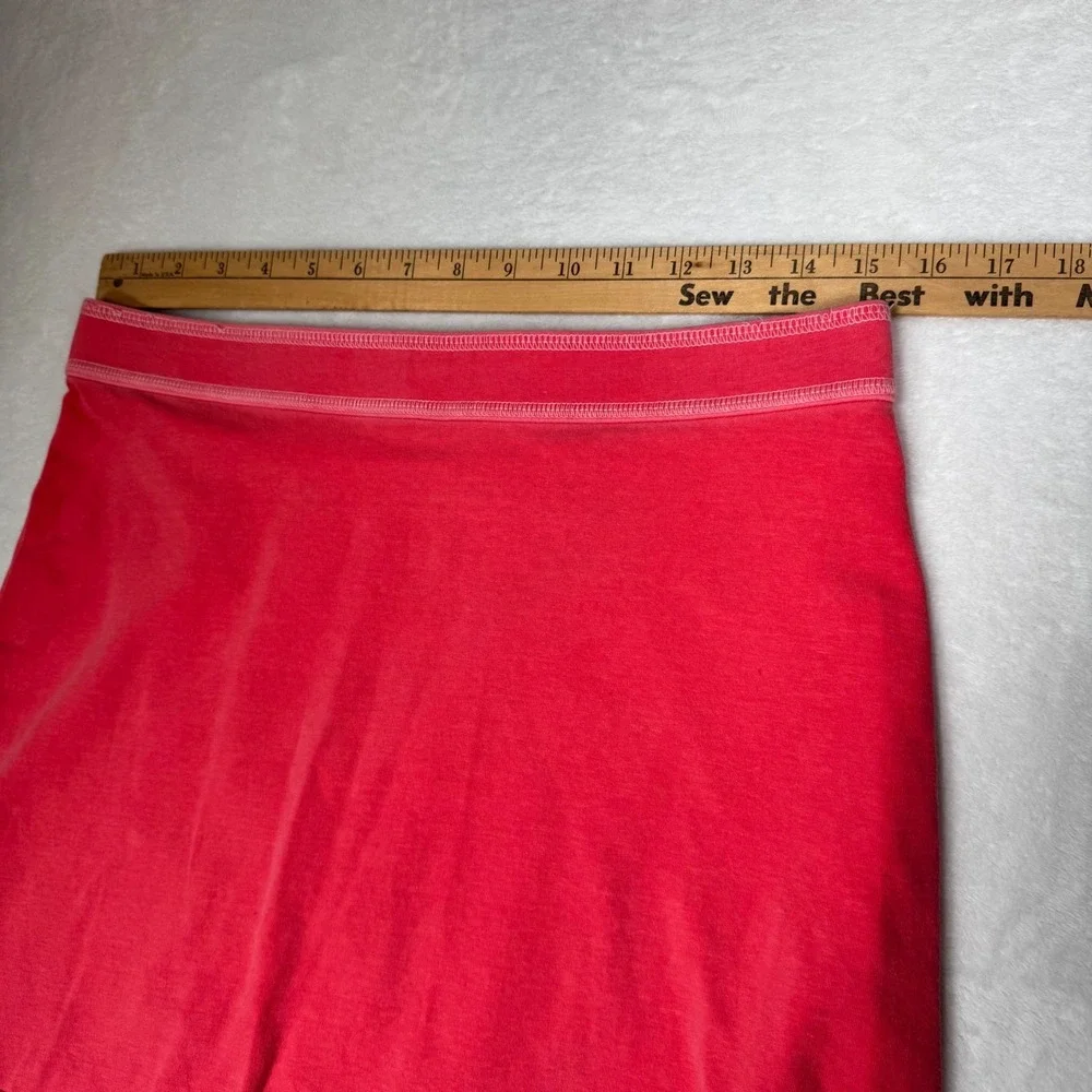 Free‎ Produce Pink Ruffle Hem A Line Skirt Women's Size Medium Made in USA